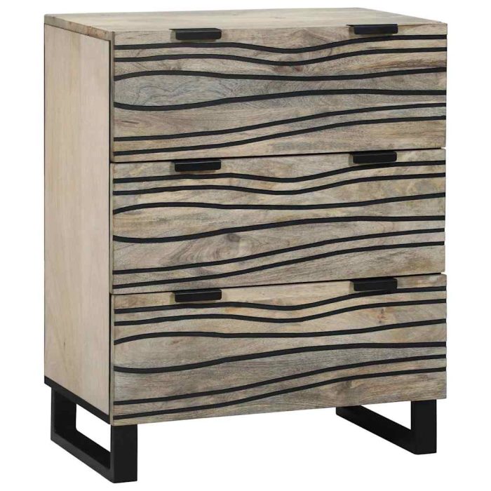 Novaro Tálalószekrény készlet 2 db Fehér 120 x 33 x 75 cm - Image 3