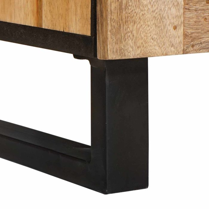 Novaro Széf 2 db 60 x 33 x 75 cm Tömör Mangófát Barna - Image 7