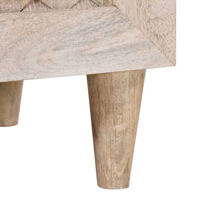 Novaro Széf 3 db 180 x 33,5 x 75 cm tömör mangófa Fehér - Image 10