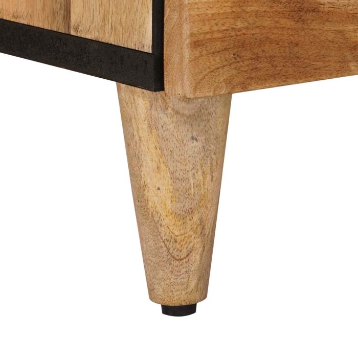 Novaro Széf 2 db 60 x 33 x 75 cm Tömör Mangófát Természetes - Image 9