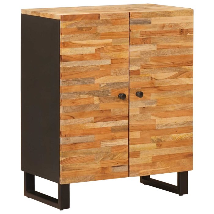 Novaro Széf 3 db 60 x 33 x 75 cm Tömör Mangófát Barna - Image 3