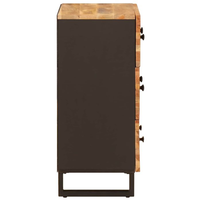 Novaro Széf 3 db 60 x 33 x 75 cm Tömör Mangófát Barna - Image 6