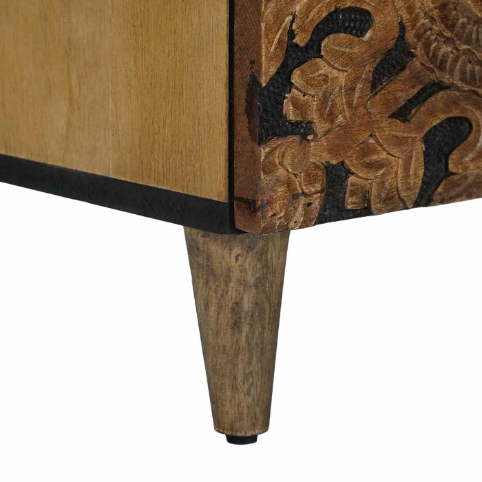 Novaro Széf 2 db 60 x 33,5 x 75 cm Tömör Mangófát Barna - Image 9
