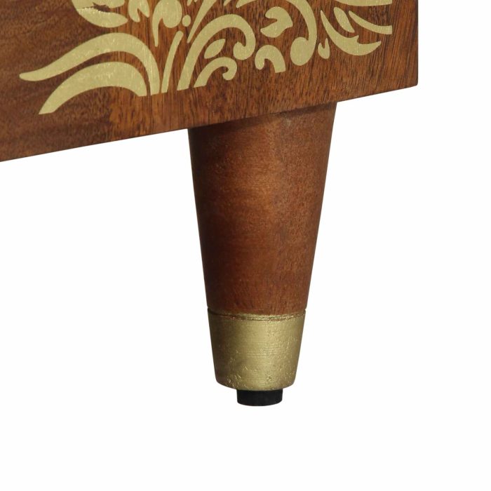 Novaro Fürdőszobai Szekrény Szett 3 db 180 x 33 x 75 cm Tömör Mangófát - Image 9