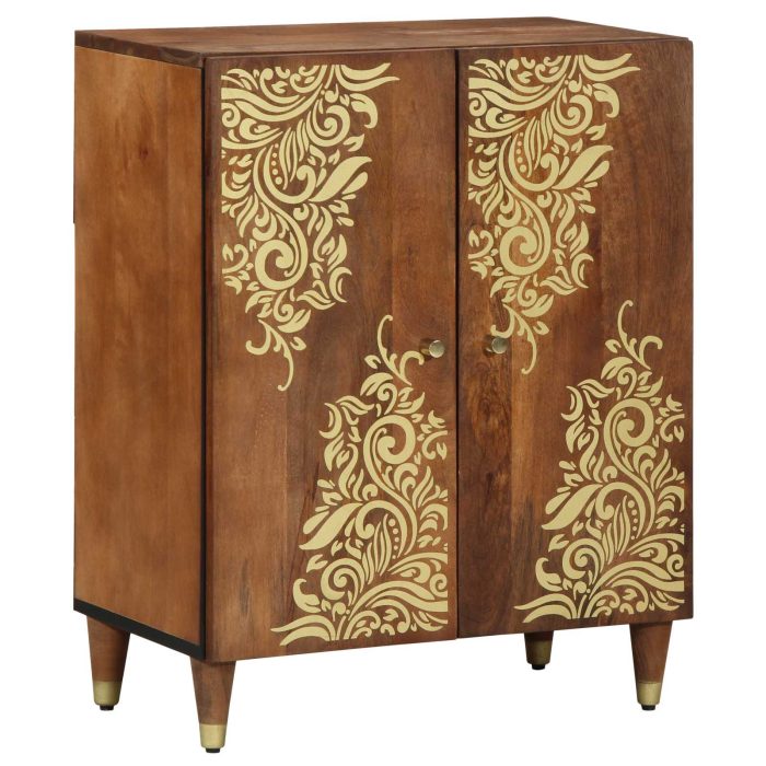 Novaro Fürdőszobai Szekrény Szett 3 db 180 x 33 x 75 cm Tömör Mangófát - Image 3
