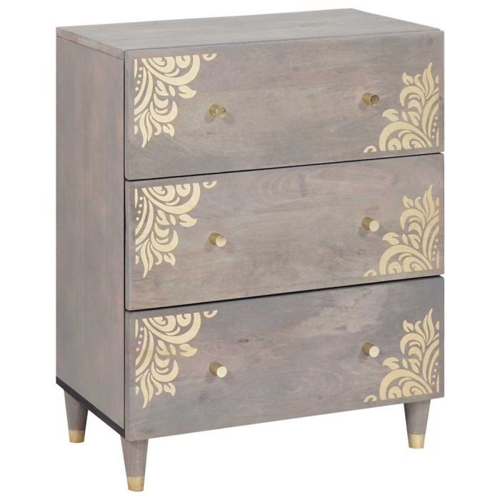 Novaro Fürdőszobai Szekrény Szett 3 db 180 x 33 x 75 cm Tömör Mangófát - Image 4