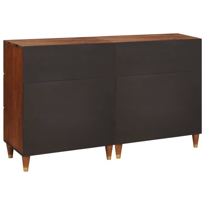 Novaro Tálalószekrény készlet 2 db 60 x 33,5 x 75 cm Tömör Mangófát - Image 6