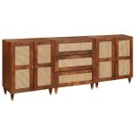 Novaro Tálalószekrény készlet 3 db 180 x 33 x 75 cm Tömör Mangófát