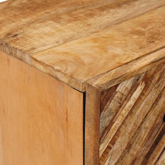 Novaro Tároló szekrények 2 db 60 x 33,5 x 75 cm Tömör Mangófát Barna - Image 7