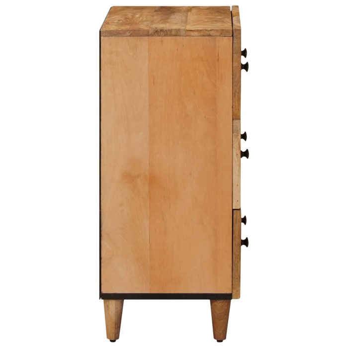 Novaro Tároló szekrények 2 db 60 x 33,5 x 75 cm Tömör Mangófát Barna - Image 5