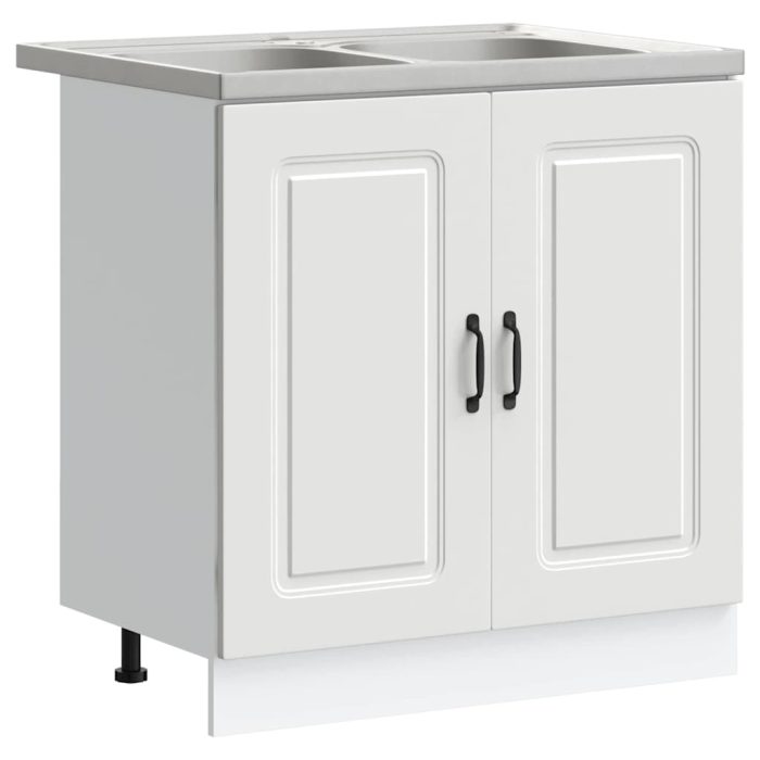 Novaro Konyhaszekrény Kalmar Fehér 80 x 46 x 81,5 cm Szerelt Fa - Image 2