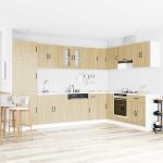 Novaro Konyhaszekrény Kalmar Sonoma tölgy 80 x 46 x 81,5 cm Szerelt Fa