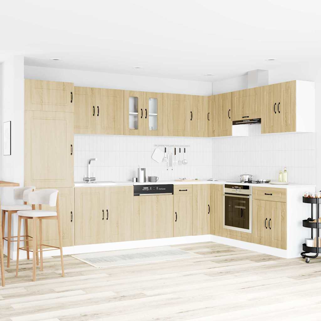 Novaro Konyhaszekrény Kalmar Sonoma tölgy 80 x 46 x 81,5 cm Szerelt Fa