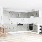 Novaro Konyhaszekrény Kalmar Beton Szürke 80 x 46 x 81,5 cm Szerelt Fa