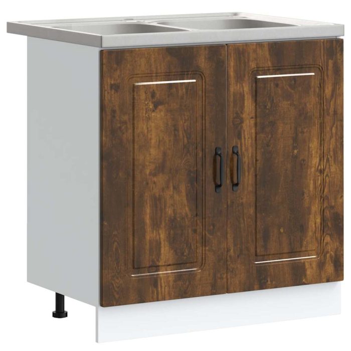 Novaro Konyhaszekrény Kalmar Füstölt tölgy 80 x 46 x 81,5 cm - Image 2