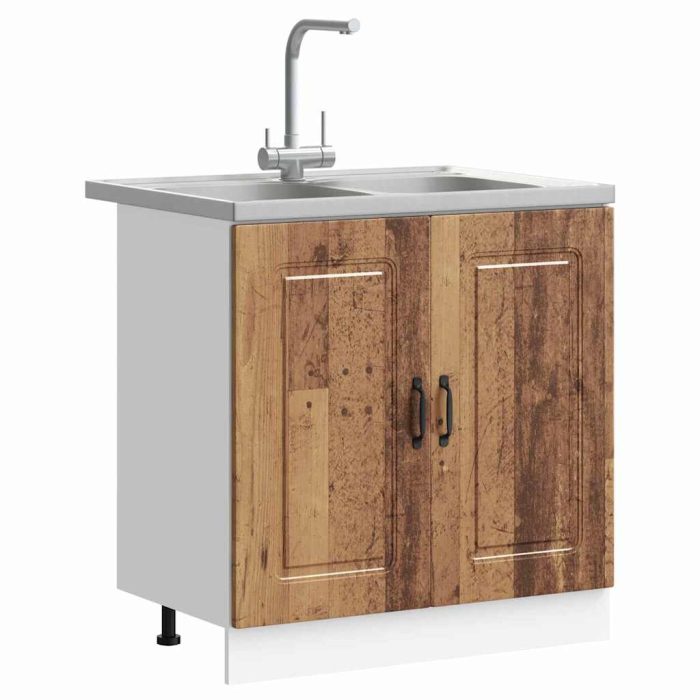Novaro Konyhaszekrény Kalmar Öreg fa 80 x 46 x 81,5 cm Szerelt Fa - Image 3