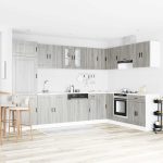 Novaro Mosogatószekrény Porto 2 db Szürke 80 x 46 x 81,5 cm Szerelt Fa