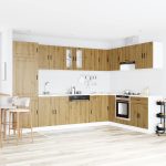 Novaro Mosogatószekrény Porto 2 db Barna 80 x 46 x 81,5 cm Szerelt Fa