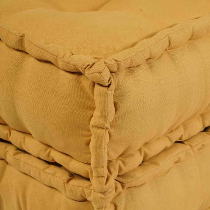 Novaro Moduláris Kanapé Egység 2 db Szövet Sárga 140 x 70 x 36 cm - Image 6