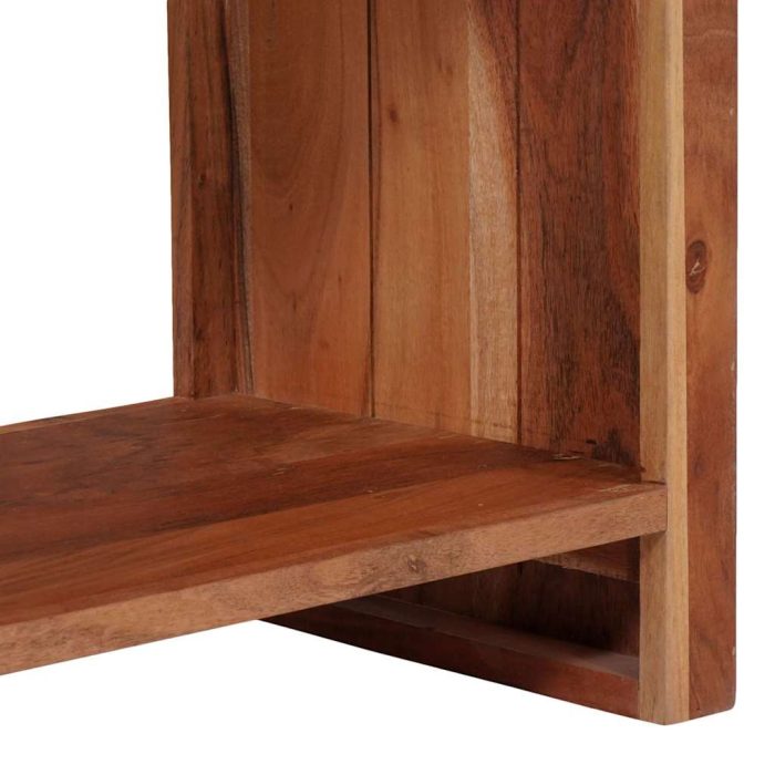 Novaro Könyvespolc 6 szintes 3 db 80 x 30 x 110 cm Tömör Akácfa Barna - Image 9