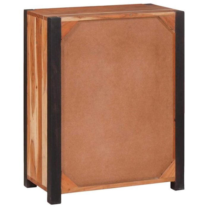 Novaro Széf 3 db Barna 110 x 30 x 75 cm Tömör Akácfa - Image 6