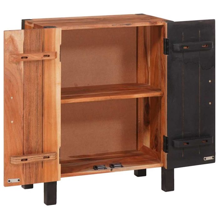 Novaro Széf 3 db Barna 55 x 30 x 75 cm Tömör Akácfa - Image 4