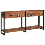 Novaro Konzolasztalok 2 db Sokszínű 161 x 33 x 75 cm