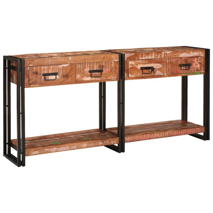 Novaro Konzolasztalok 2 db Sokszínű 161 x 33 x 75 cm - Image 2