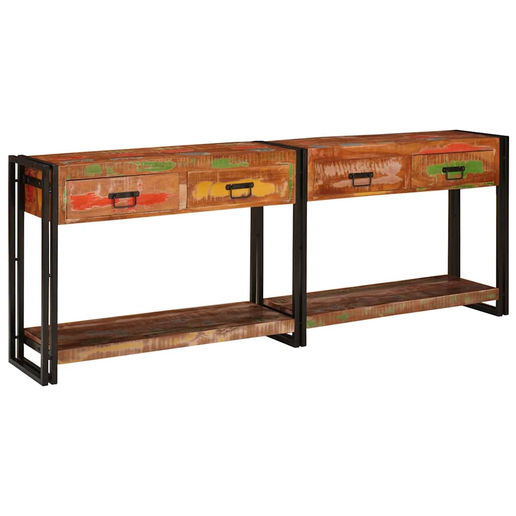 Novaro Konzolasztalok 2 db Sokszínű 200 x 33 x 75 cm
