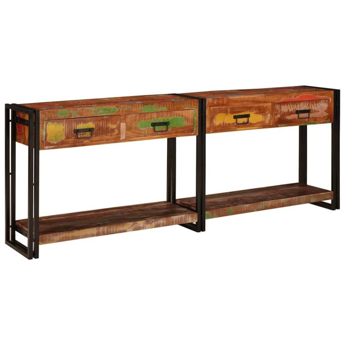 Novaro Konzolasztalok 2 db Sokszínű 200 x 33 x 75 cm - Image 2