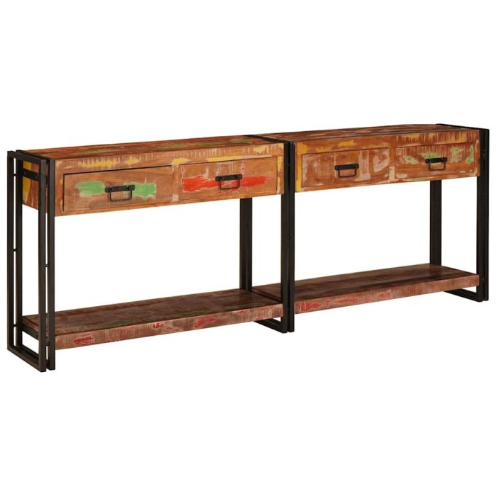 Novaro Konzolasztalok 2 db Sokszínű 200 x 33 x 75 cm - Image 3