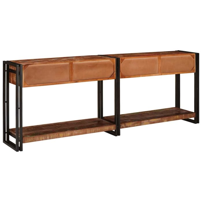 Novaro Konzolasztalok 2 db Sokszínű 200 x 33 x 75 cm - Image 7