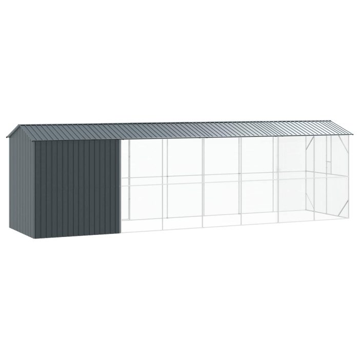Novaro Madár kalitka Antracit 860 x 208 x 247 cm Horganyzott acél - Image 5