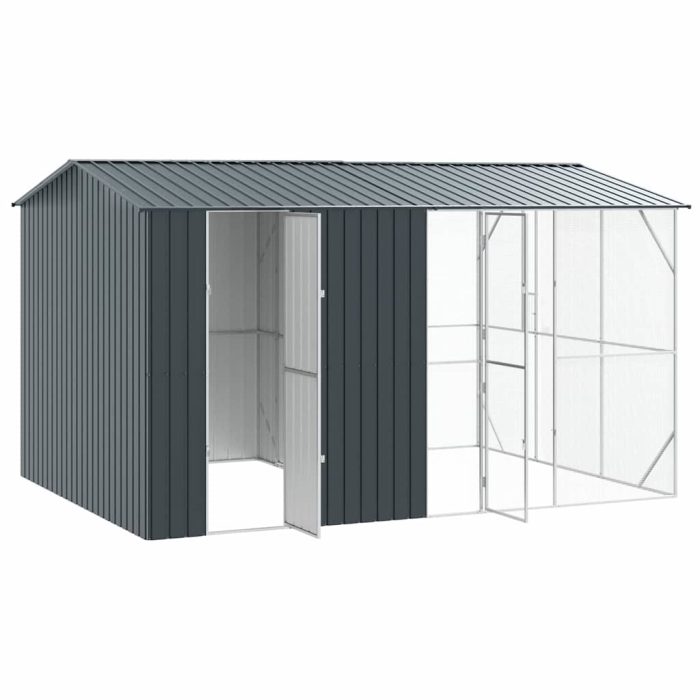 Novaro Madár kalitka Antracit 430 x 310 x 247 cm Horganyzott acél - Image 4
