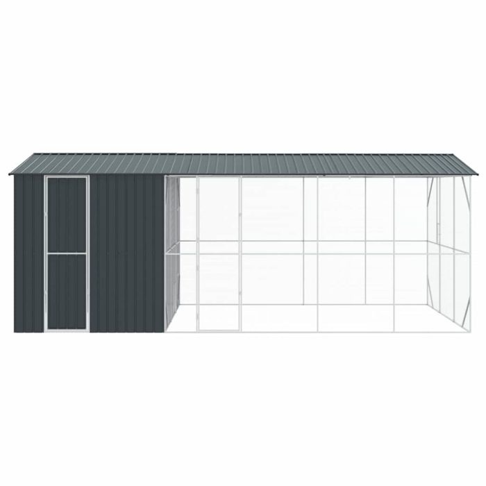 Novaro Madár kalitka Antracit 645 x 310 x 247 cm Horganyzott acél - Image 6
