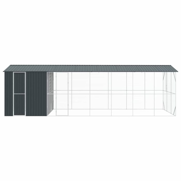 Novaro Madár kalitka Antracit 860 x 310 x 247 cm Horganyzott acél - Image 6