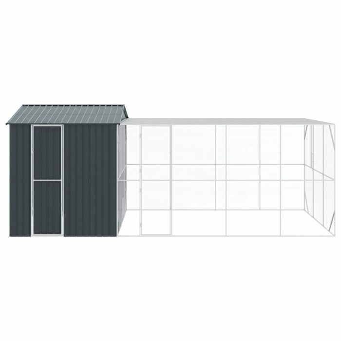 Novaro Madár kalitka Antracit 635 x 304 x 247 cm Horganyzott acél - Image 6