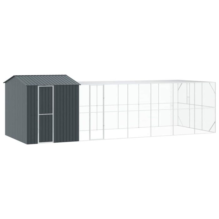 Novaro Madár kalitka Antracit 845 x 304 x 247 cm Horganyzott acél - Image 2