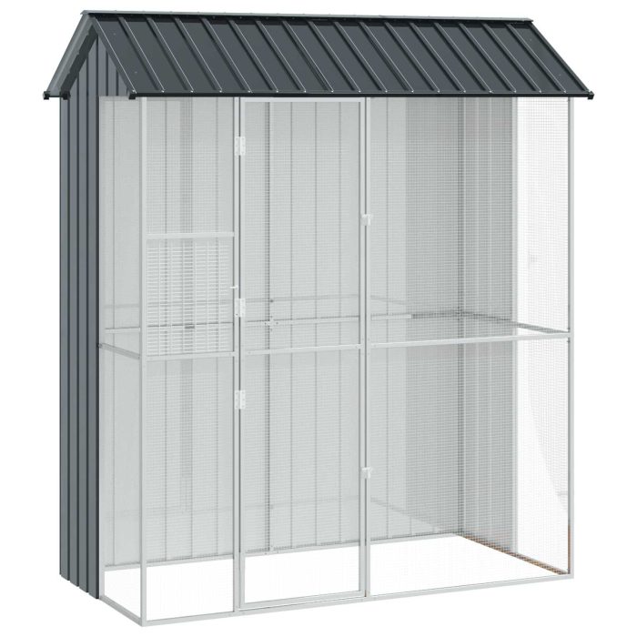 Novaro Madár kalitka Antracit 215 x 110 x 247 cm Horganyzott acél - Image 2