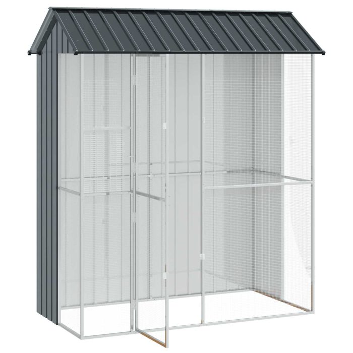 Novaro Madár kalitka Antracit 215 x 110 x 247 cm Horganyzott acél - Image 3