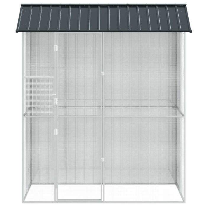 Novaro Madár kalitka Antracit 215 x 110 x 247 cm Horganyzott acél - Image 4