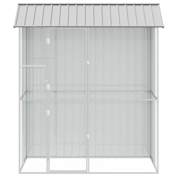 Novaro Madár kalitka Szürke 215 x 110 x 247 cm Horganyzott acél - Image 4