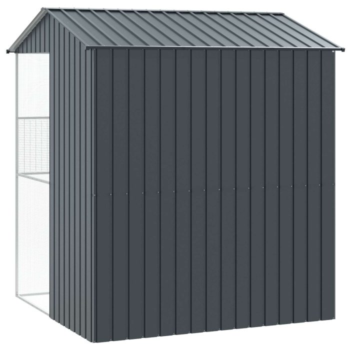 Novaro Madár kalitka Antracit 215 x 210 x 247 cm Horganyzott acél - Image 6