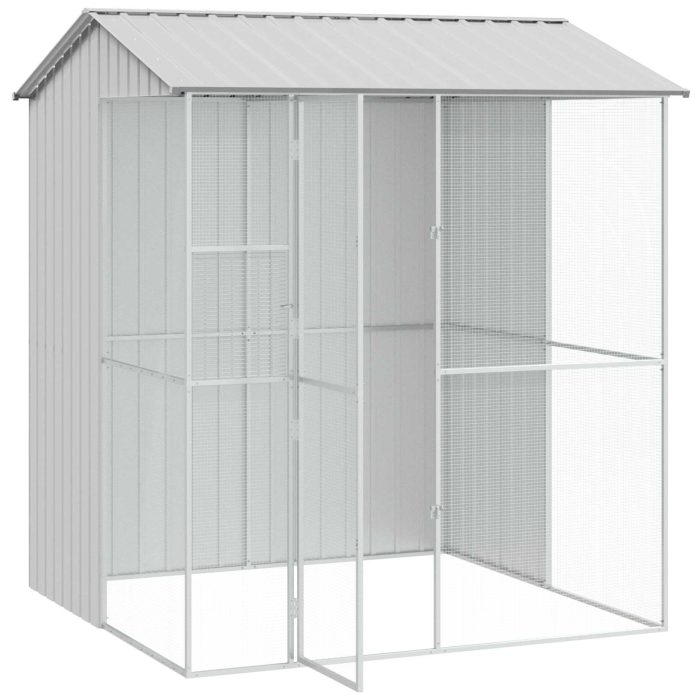 Novaro Madár kalitka Szürke 215 x 210 x 247 cm Horganyzott acél - Image 3