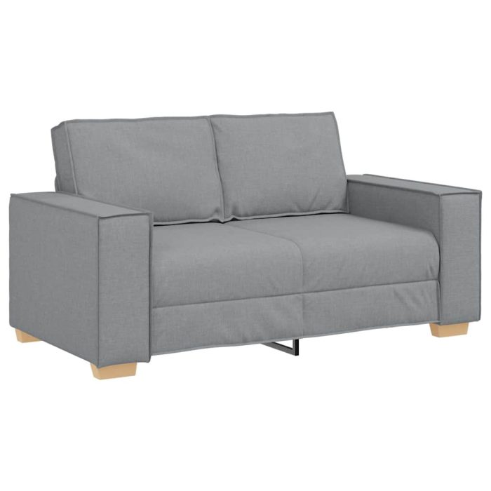 Novaro Kanapé 3 db Világosszürke Lábbal kevert anyag - Image 5