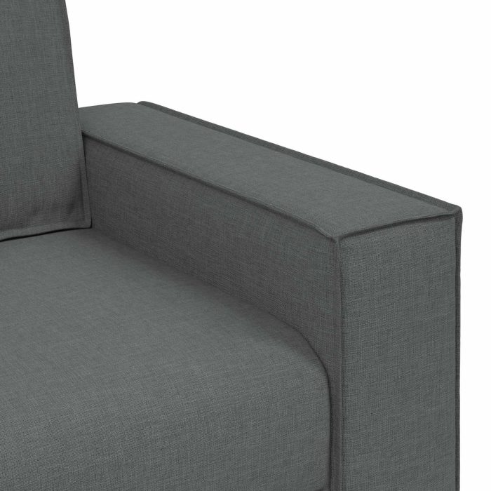 Novaro Kanapé 3 db Sötétszürke Lábbal kevert anyag - Image 10