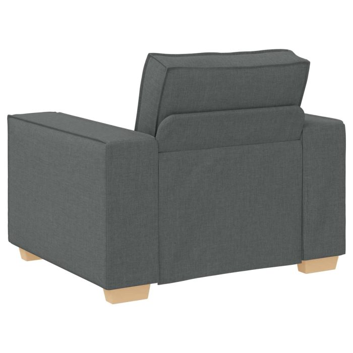 Novaro Kanapé 3 db Sötétszürke Lábbal kevert anyag - Image 7