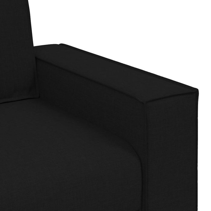 Novaro Kanapé 3 db Fekete Lábbal kevert anyag - Image 9