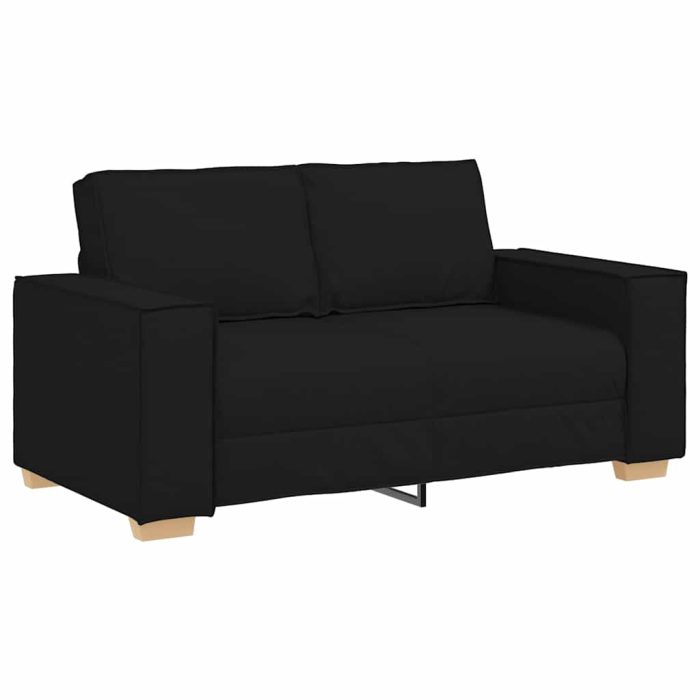 Novaro Kanapé 3 db Fekete Lábbal kevert anyag - Image 5