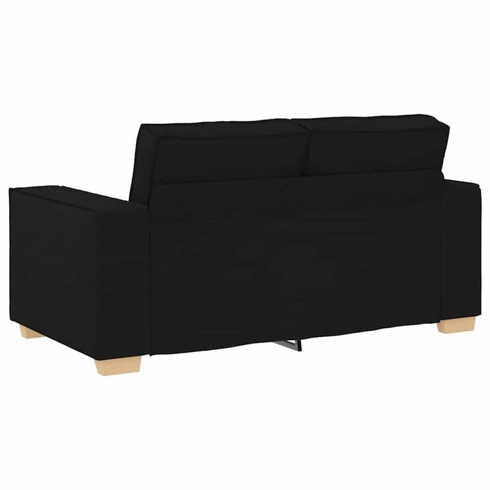 Novaro Kanapé 3 db Fekete Lábbal kevert anyag - Image 7